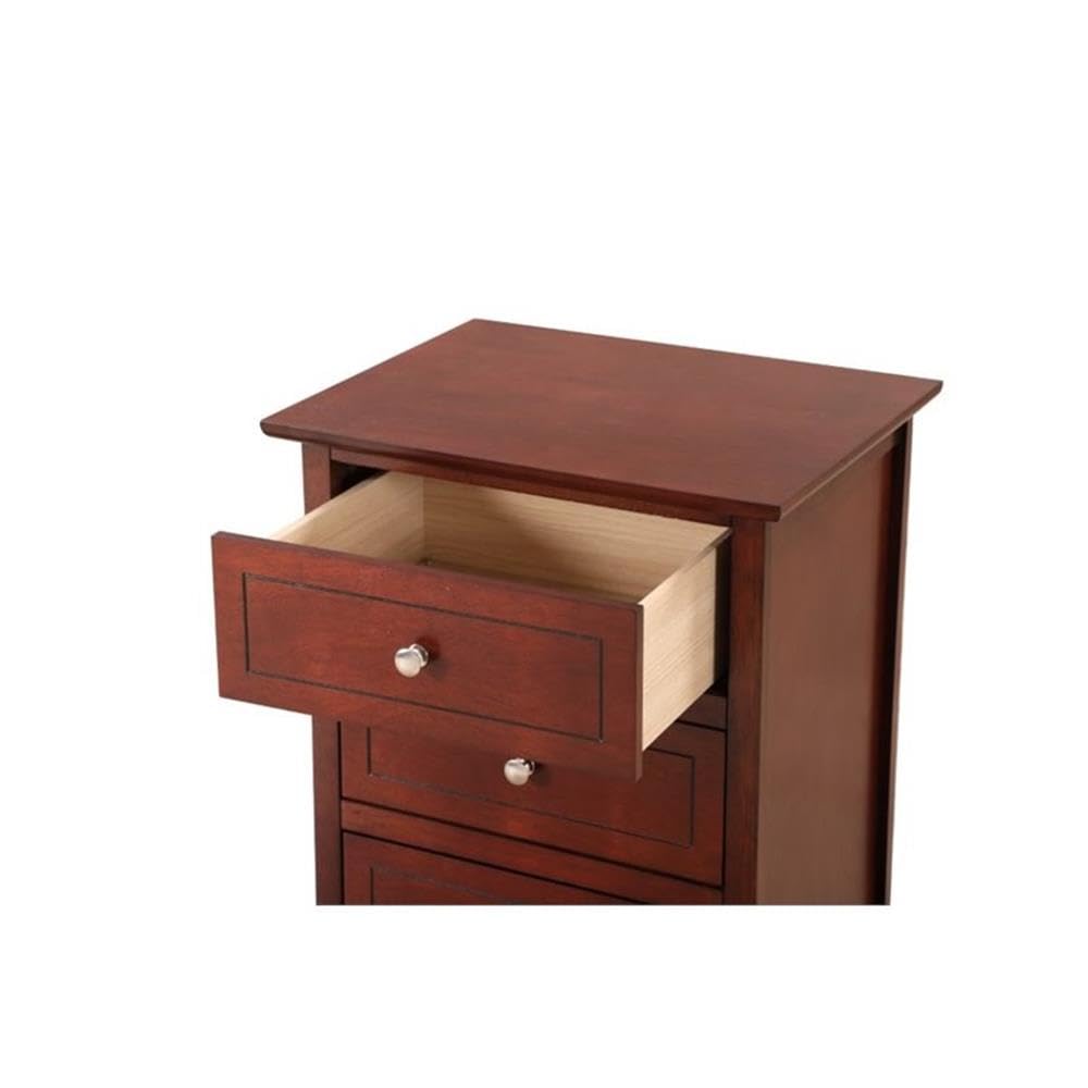 Cherry 3 Drawer Nightstand X678389