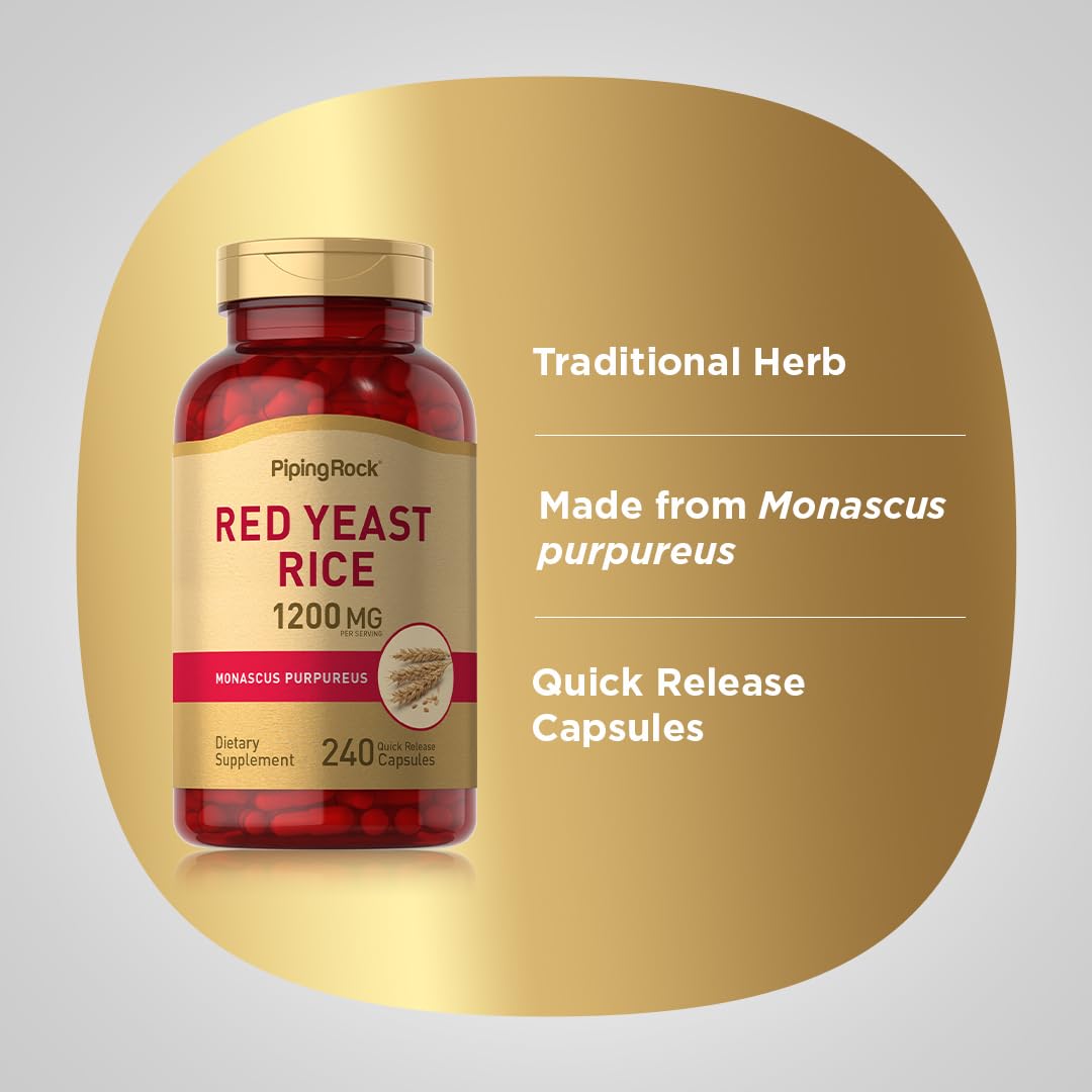 Red Yeast Rice 1200 mg 240 Capsules Q5608