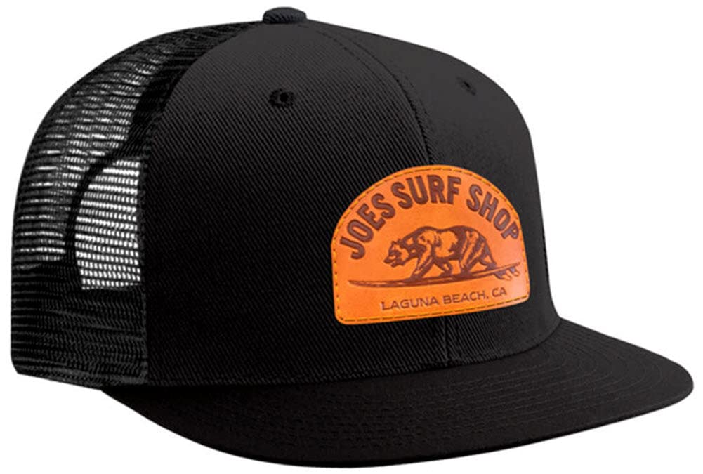 Surfing Bear Flat Bill Snapback Trucker Hat A6238