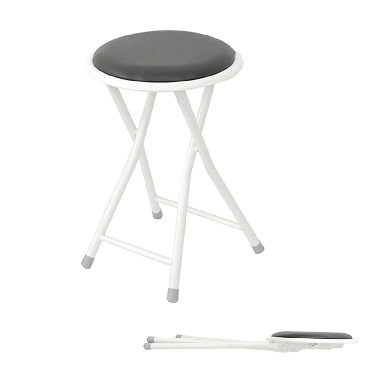 Black 18in Portable Folding Stool T654