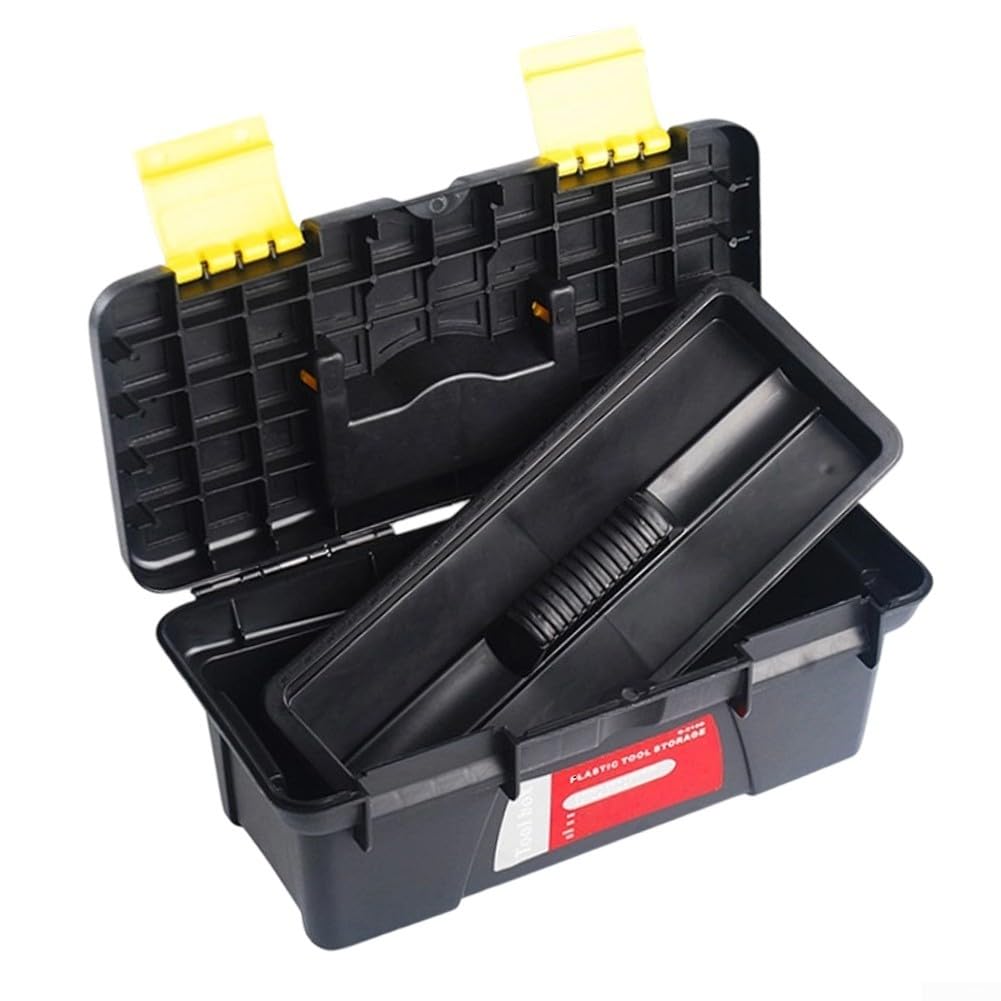 10-Inch Two-Layer Plastic Toolbox with Secure Latch T495126