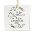 Ceramic 3-inch Square-Shaped Ornament H173