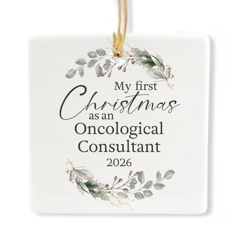 Ceramic 3-inch Square-Shaped Ornament H173