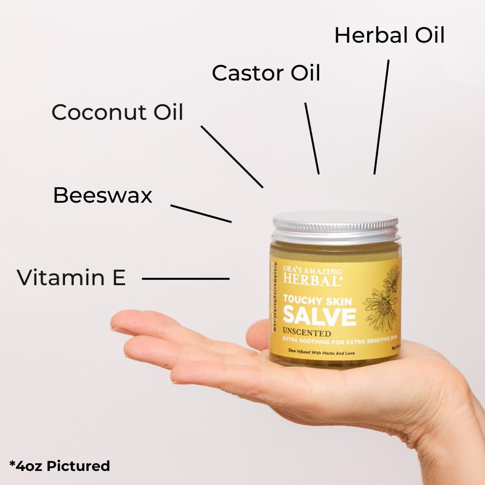 Natural Moisturizing Unscented Calendula Skin Salve, 1 oz 2 Pack W3786