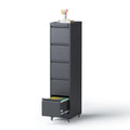 5 Drawer Black Steel File Cabinet with Lock T2999