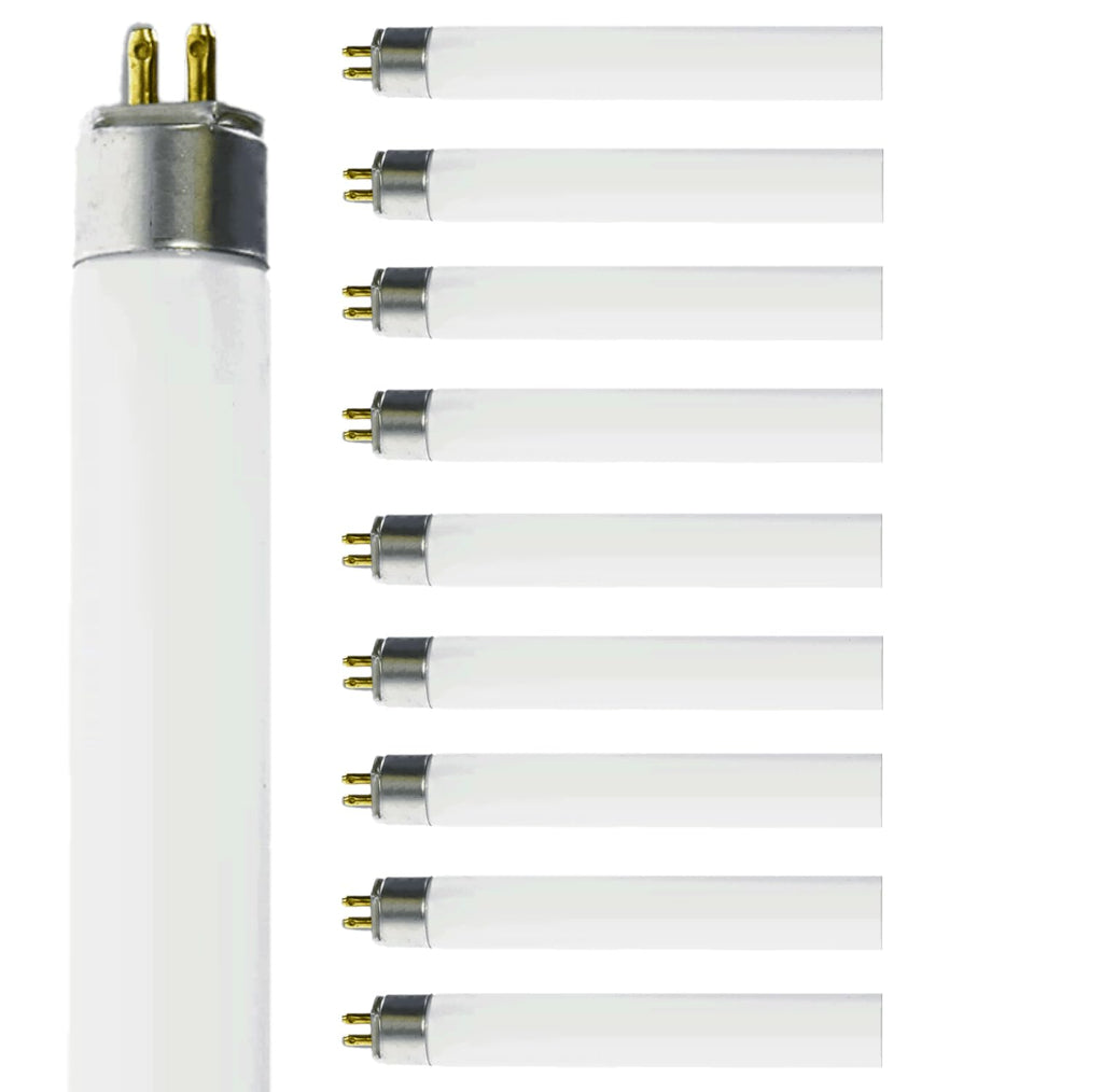 14W 3000K T5 Fluorescent Bulb 24 Inch G5 Bipin Base Pack of 10 H292