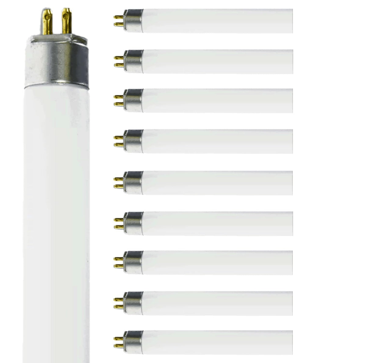 14W 3000K T5 Fluorescent Bulb 24 Inch G5 Bipin Base Pack of 10 H292