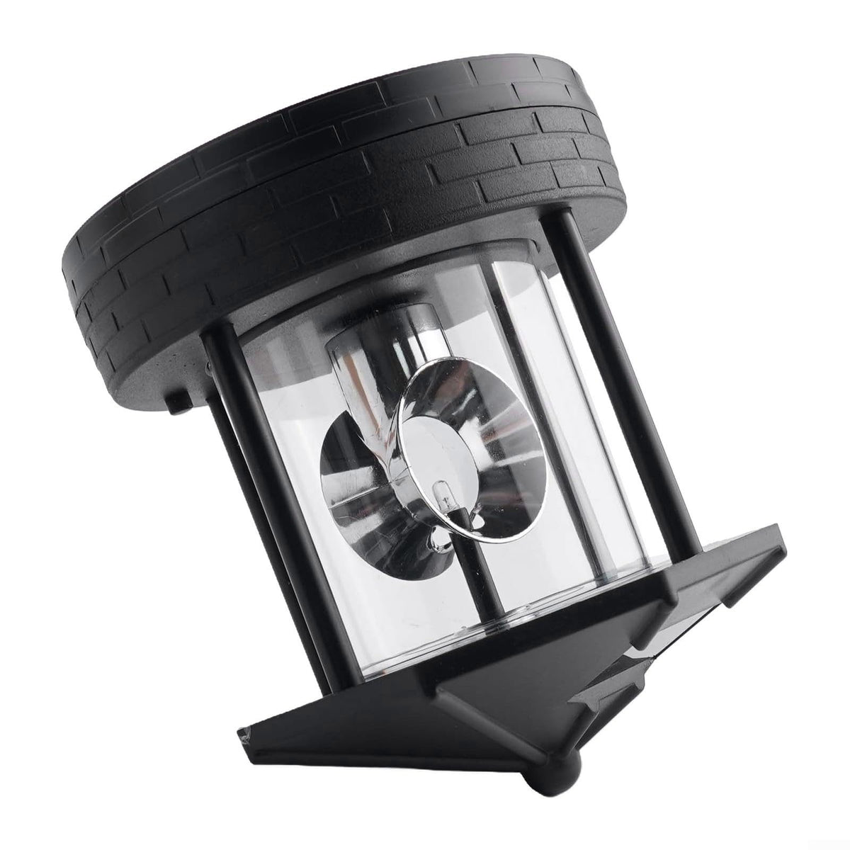 Black Solar Lighthouse Lawn Light B7759