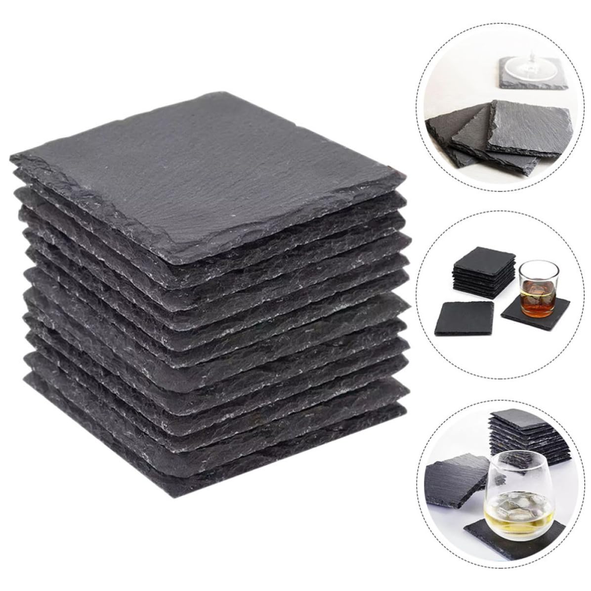 12pcs Natural Coasters P469150