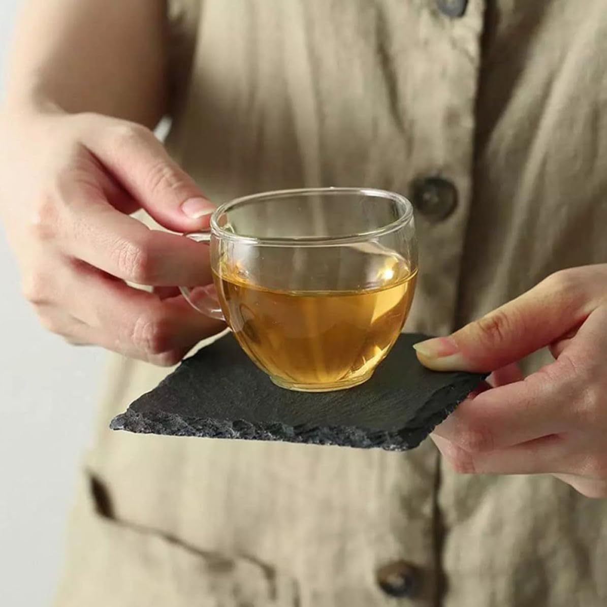 12pcs Natural Coasters P469150