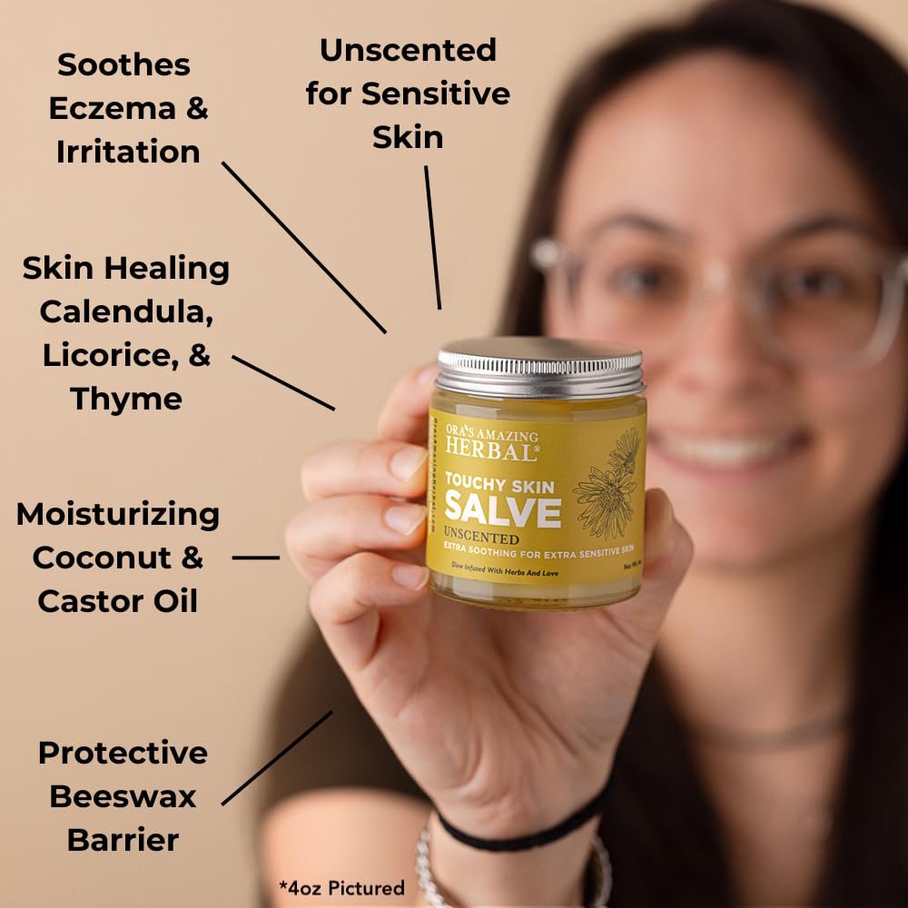 Natural Moisturizing Unscented Calendula Skin Salve, 1 oz 2 Pack W3786