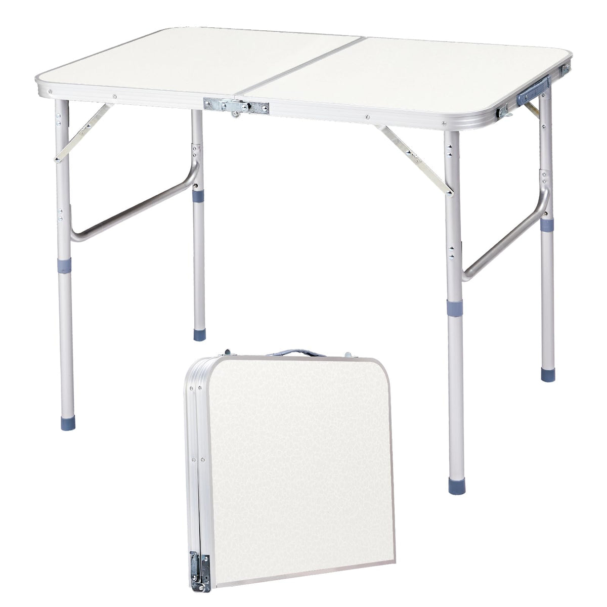 3ft Portable Aluminum Folding Picnic Table with Carry Handle L1500