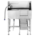 34" Stainless Steel Dog Grooming Tub with Stairs Y3226