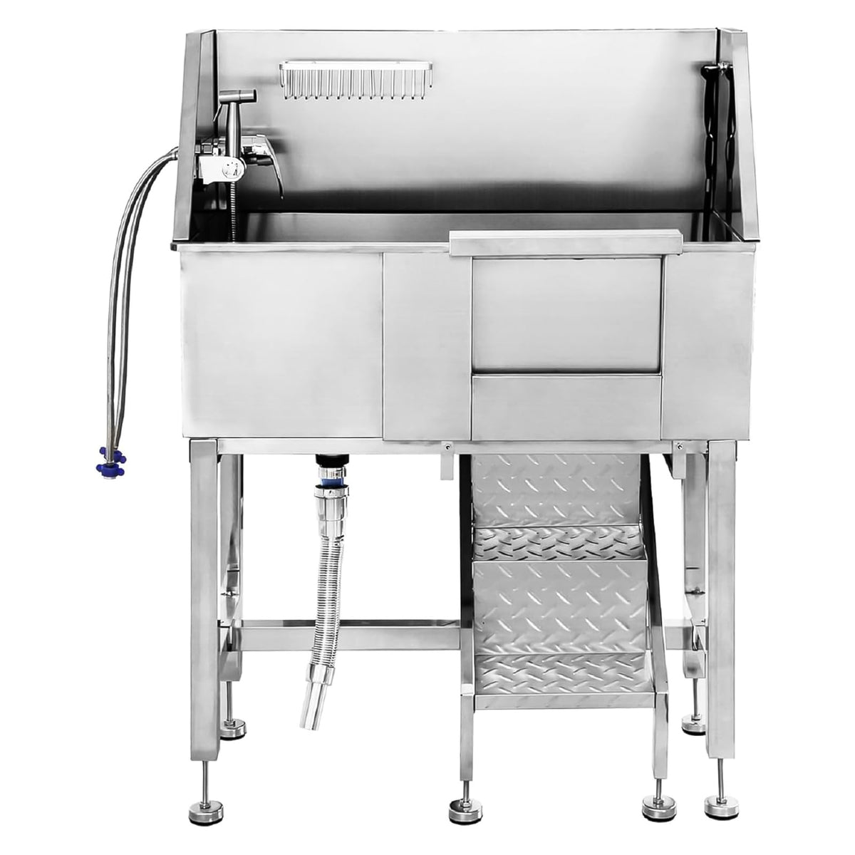 34" Stainless Steel Dog Grooming Tub with Stairs Y3226
