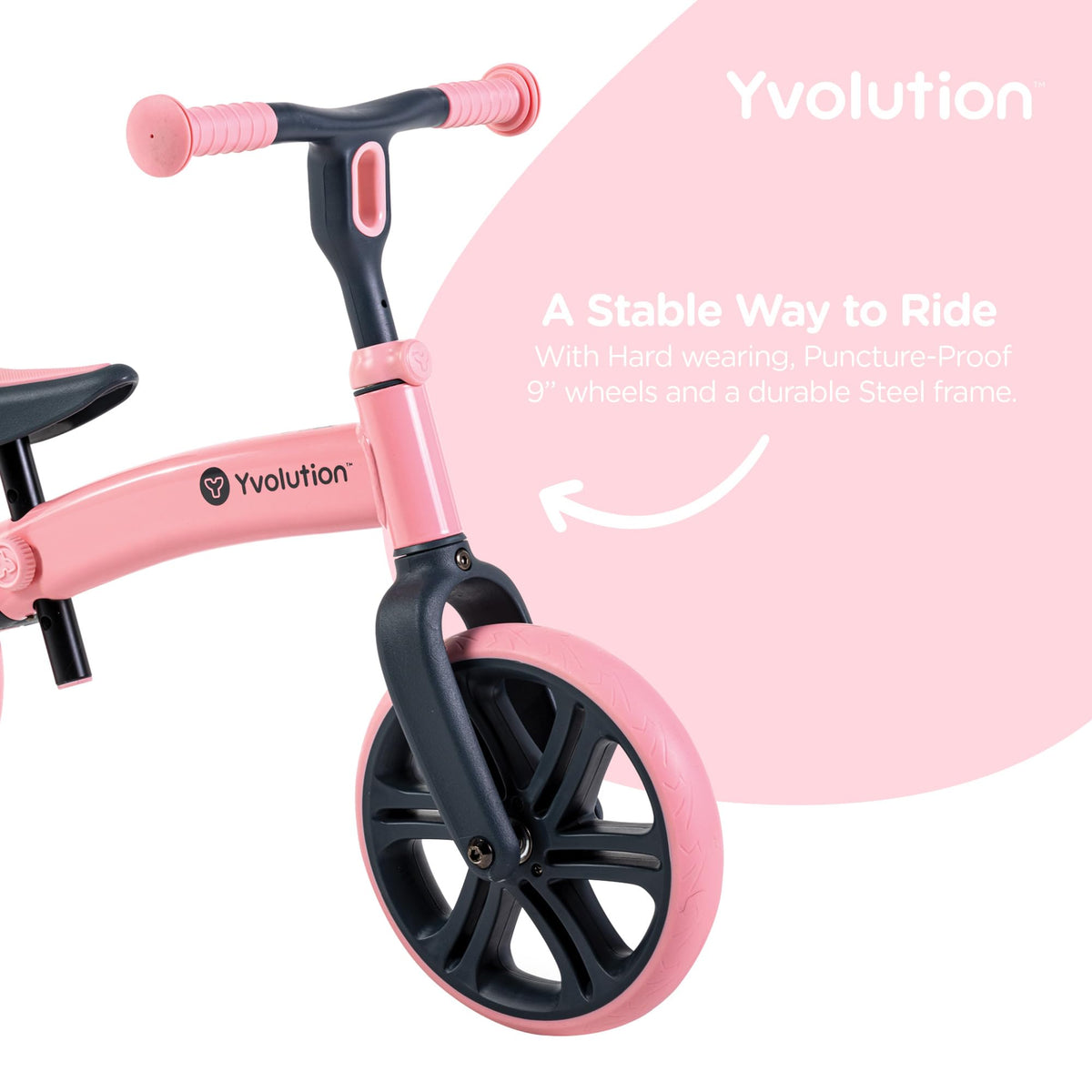 9" Balance Bike with Dual Rear Wheels J9109