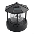 Black Solar Lighthouse Lawn Light B7759