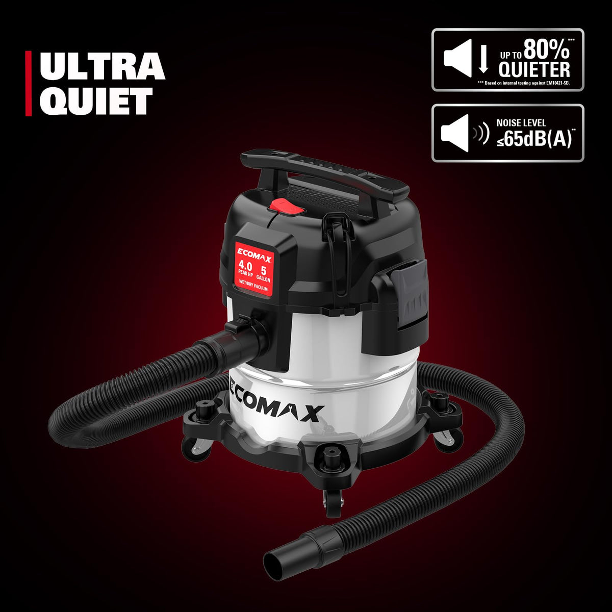 5 Gallon Stainless Steel Wet and Dry Shop Vacuum K161