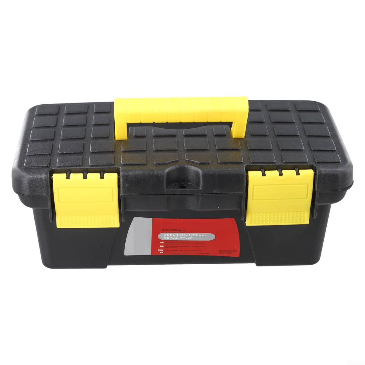 10-Inch Two-Layer Plastic Toolbox with Secure Latch T495126