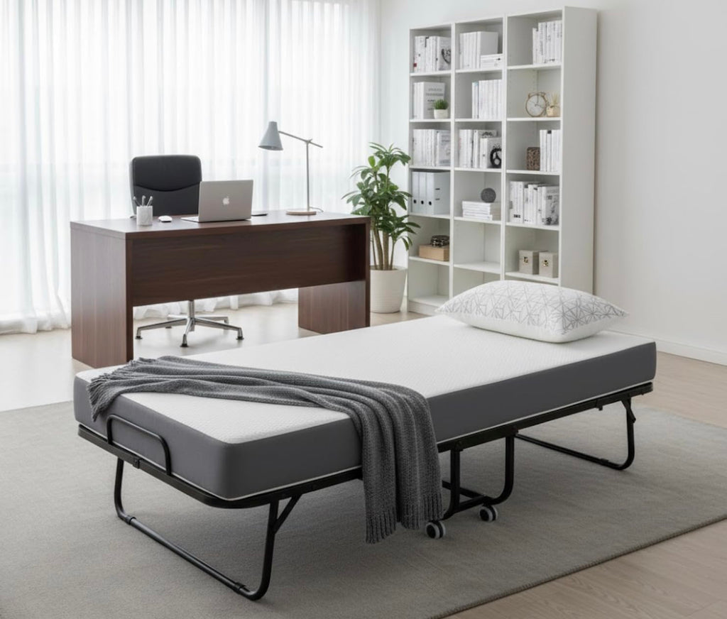 Foldable Bed with 5" Memory Foam Mattress F563