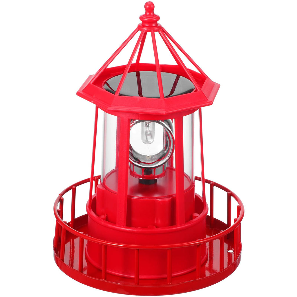 Rotating Metal Solar Lighthouse J411793