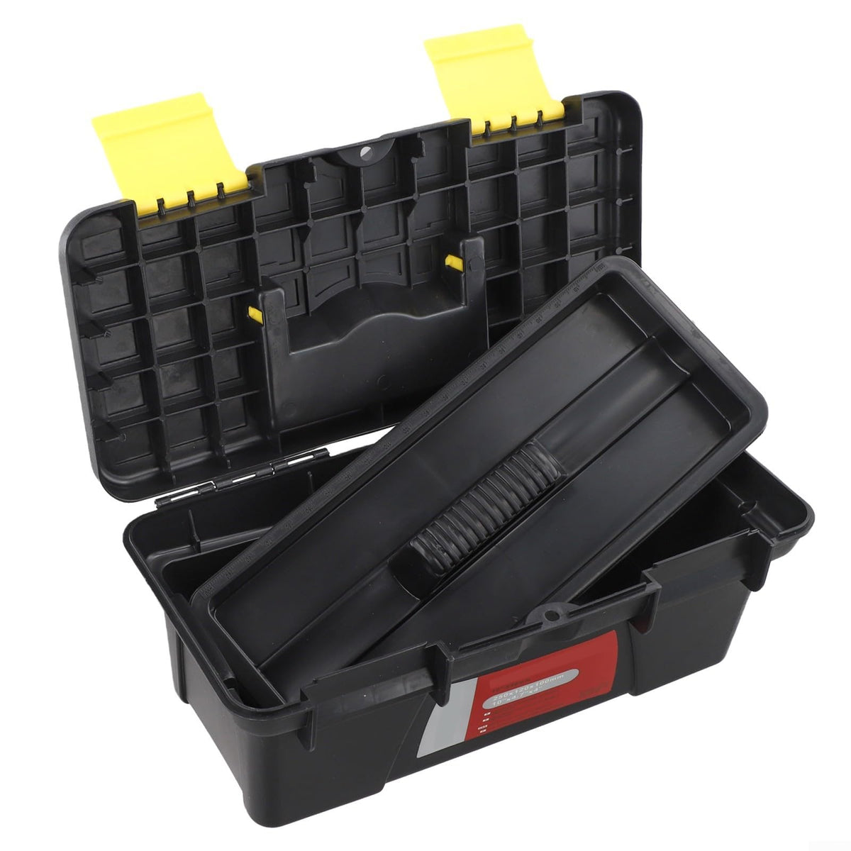 10-Inch Two-Layer Plastic Toolbox with Secure Latch T495126