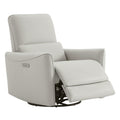 Power Recliner Swivel Glider Chair Cream K3626