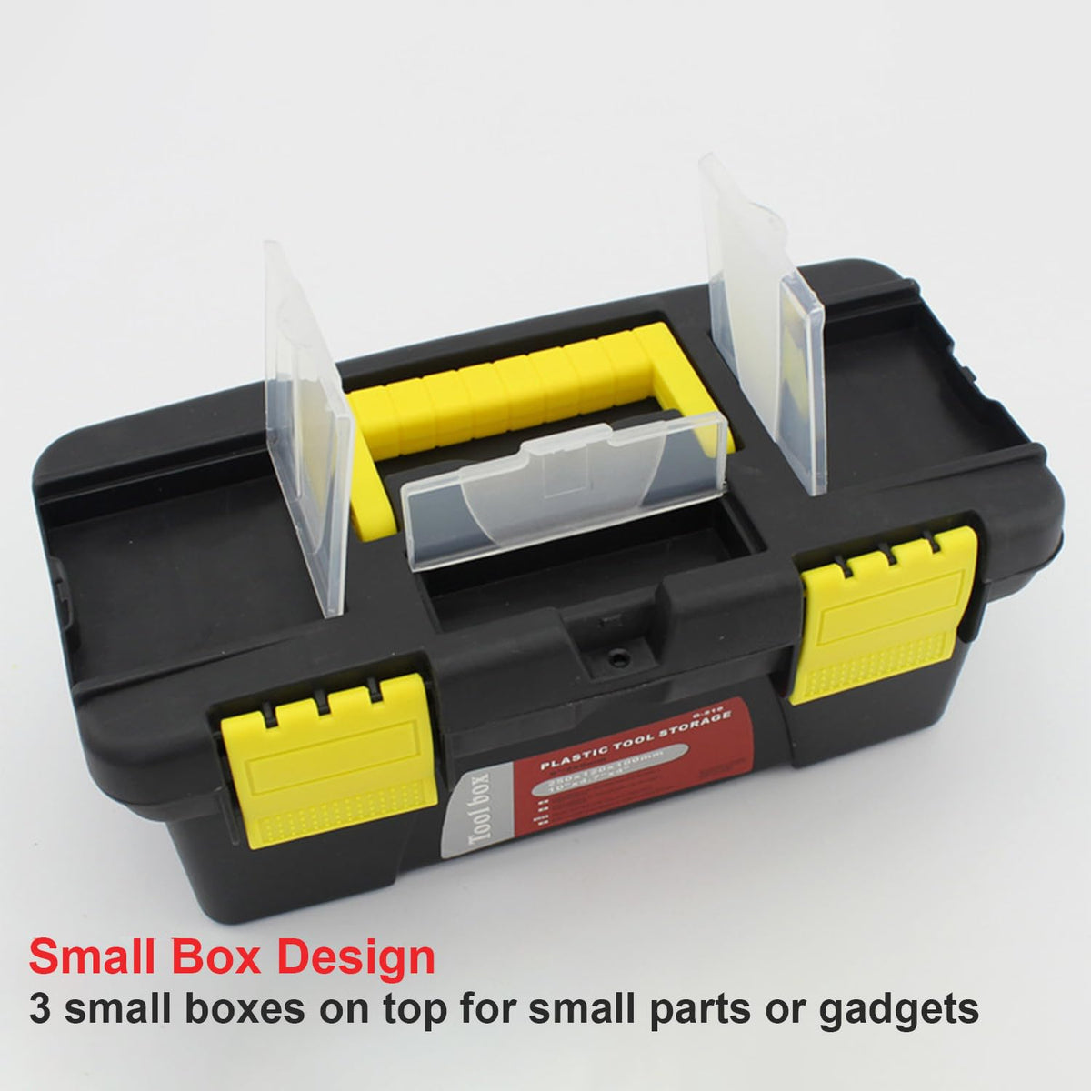 10" Plastic Tool Box with Removable Tool Tray S22922