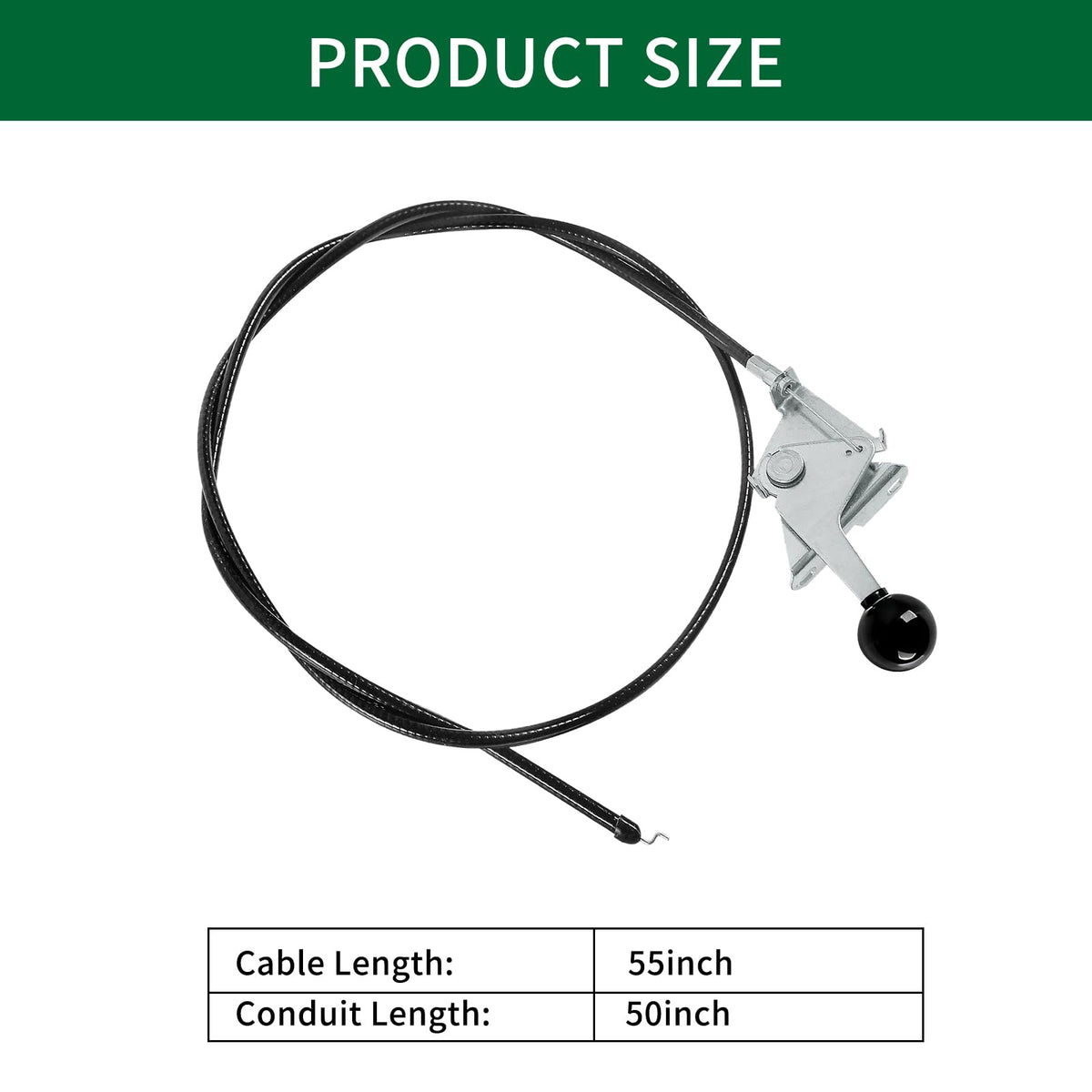Throttle Control Cable 52-1/2" Cable Length & 50" Conduit Length V930