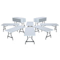 White Granite Folding Tables H8087