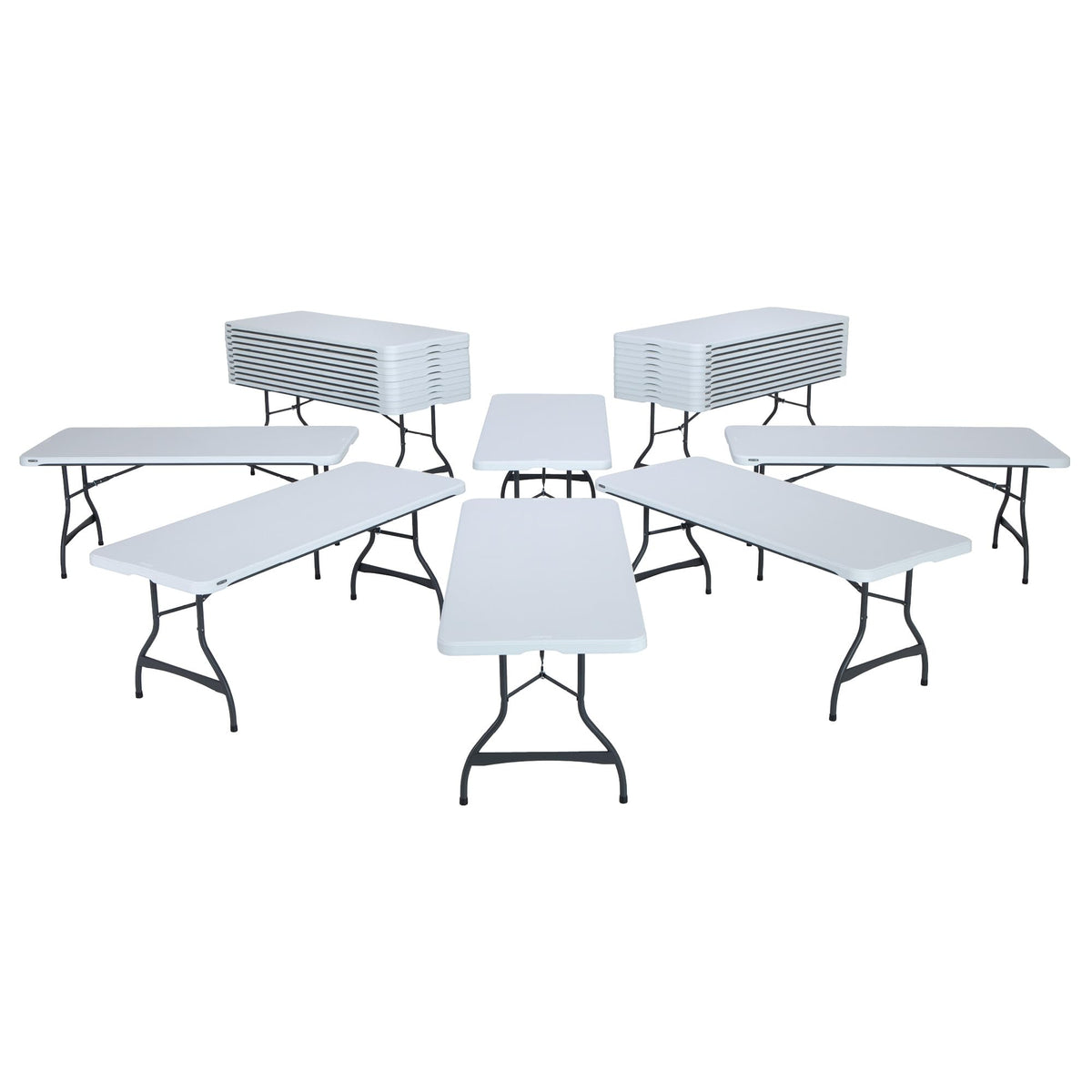 White Granite Folding Tables H8087