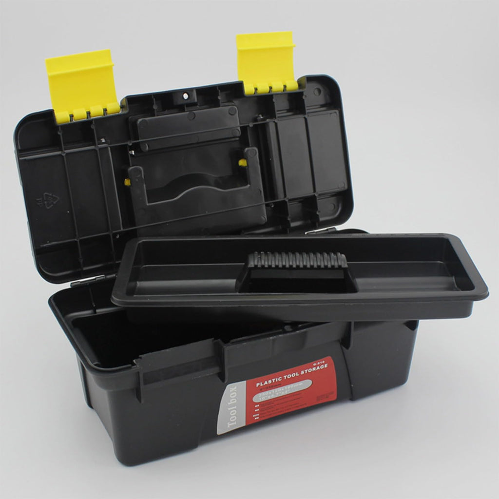 10" Plastic Tool Box with Removable Tool Tray S22922