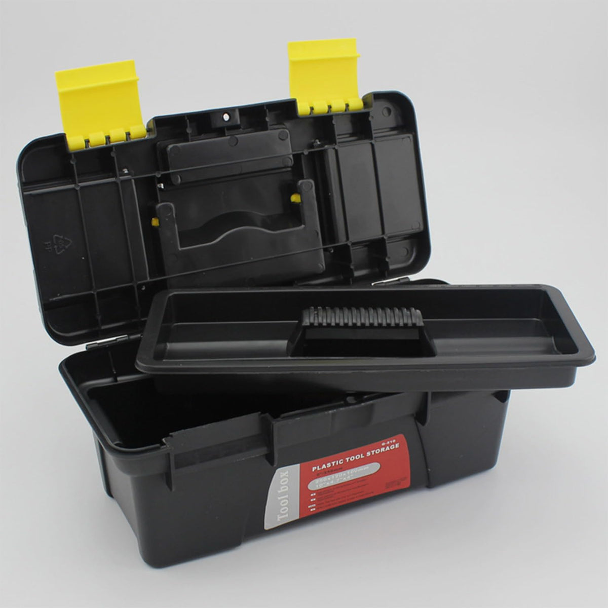 10" Plastic Tool Box with Removable Tool Tray S22922