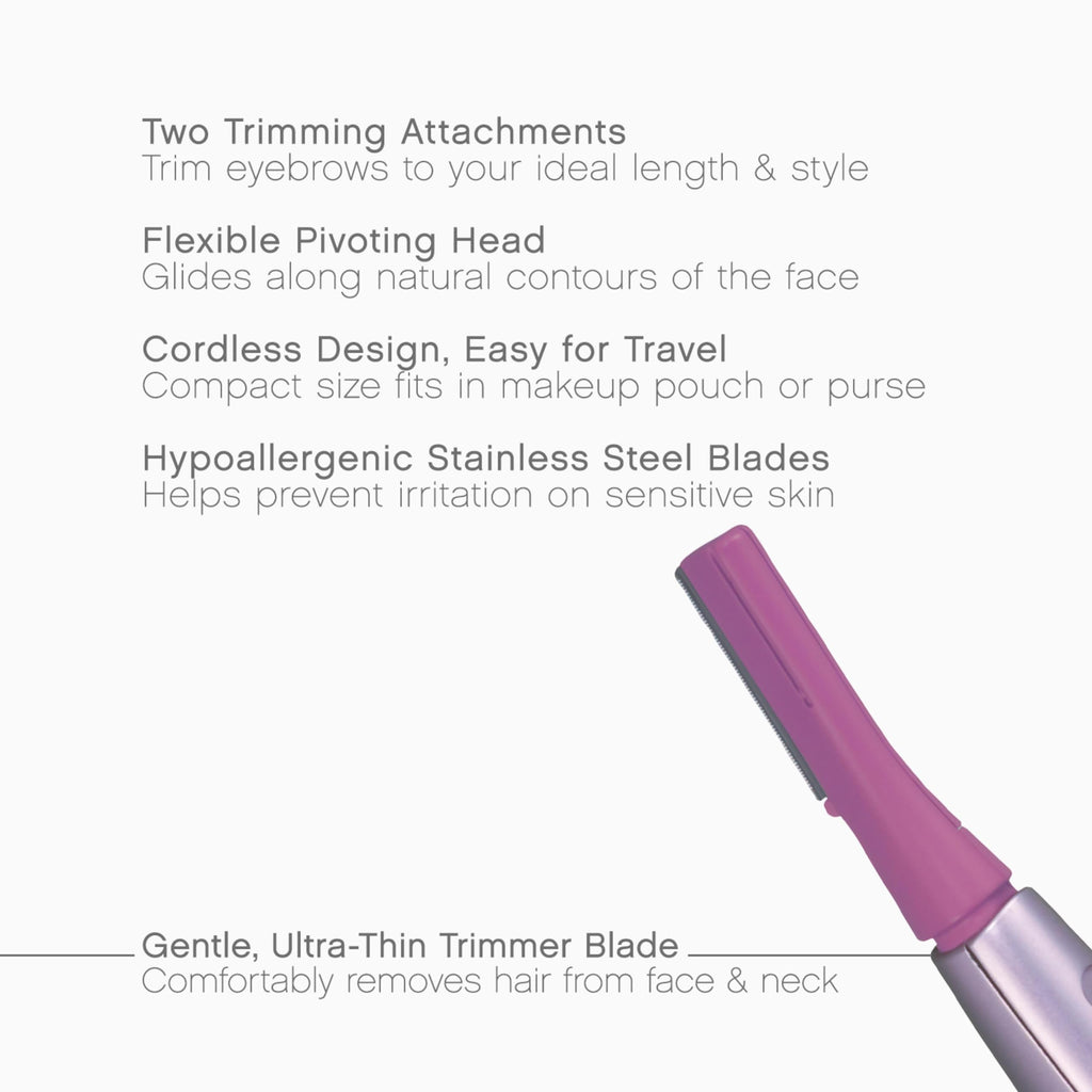 Women’s Facial Hair Remover and Eyebrow Trimmer with Pivoting Head F695136