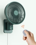 Wall Mounted Oscillating Fan with Remote and Timer, 8.5 Inch 4 Speeds D520