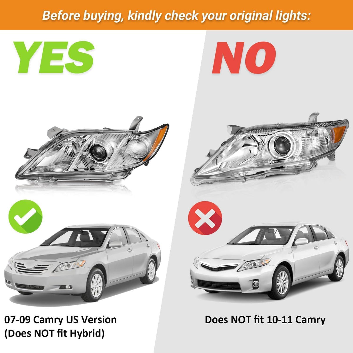 Headlights Assembly R6156