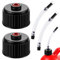 4 Pcs Fuel Jug Cap Replacement with Hose Kit G78689