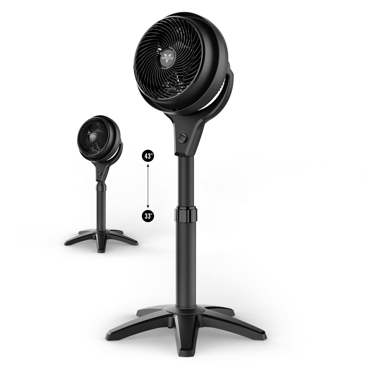 Whole Room Air Circulator Pedestal Fan, 3 Speeds, Black J3460