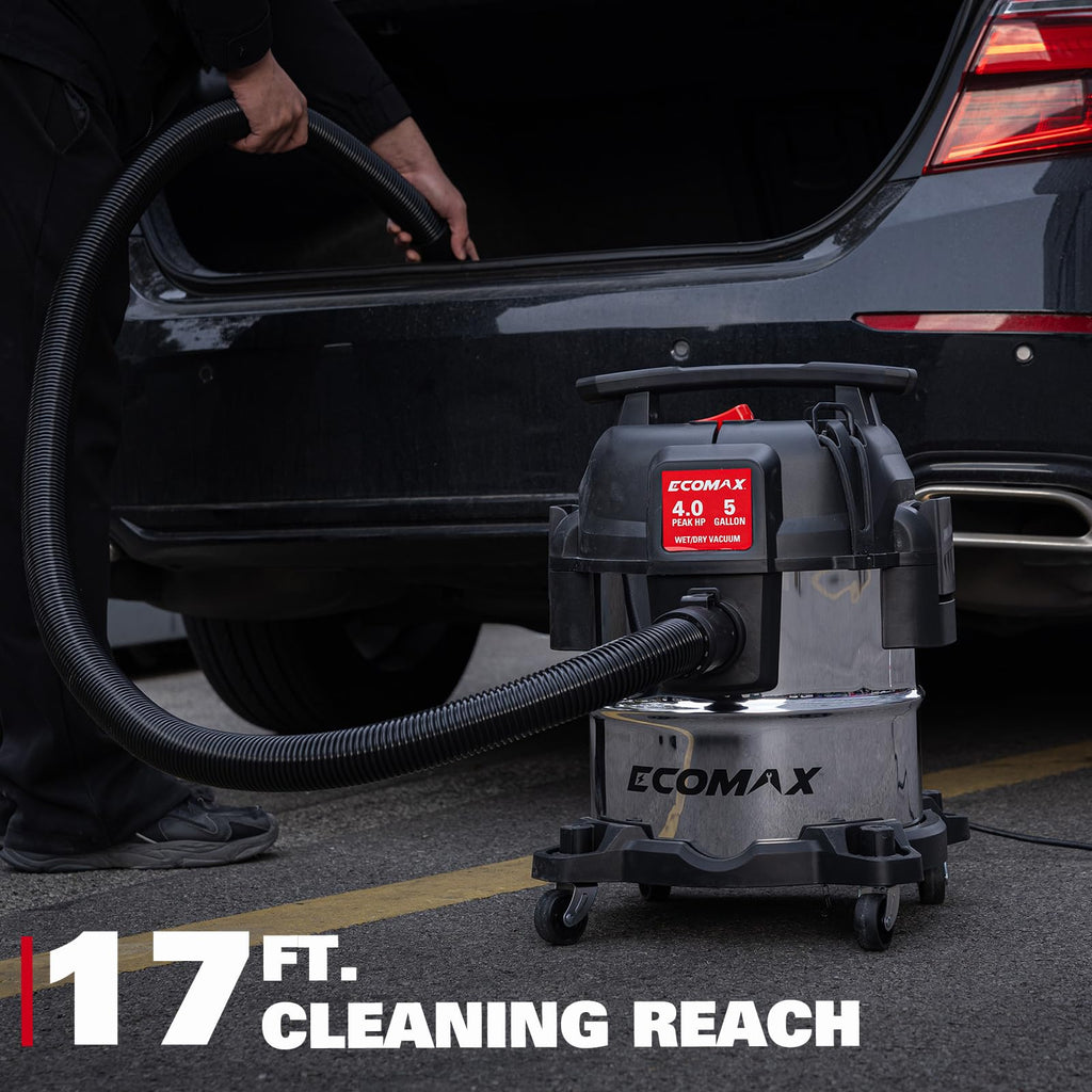 5 Gallon Stainless Steel Wet and Dry Shop Vacuum K161