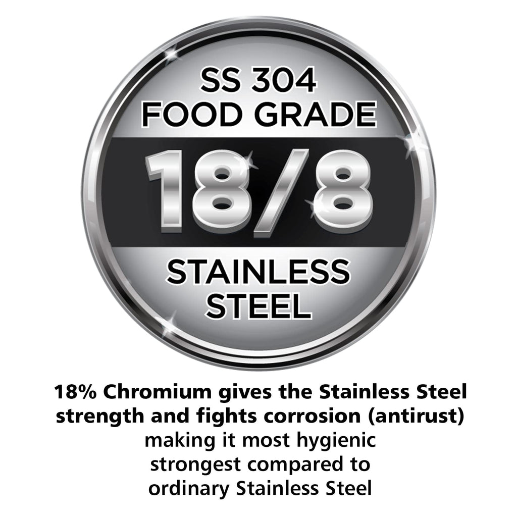 Stainless Steel Pressure Cooker, 2 Liter, Silver D795