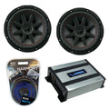 10" Subwoofer Pair with Amp Combo Wire Kit O457