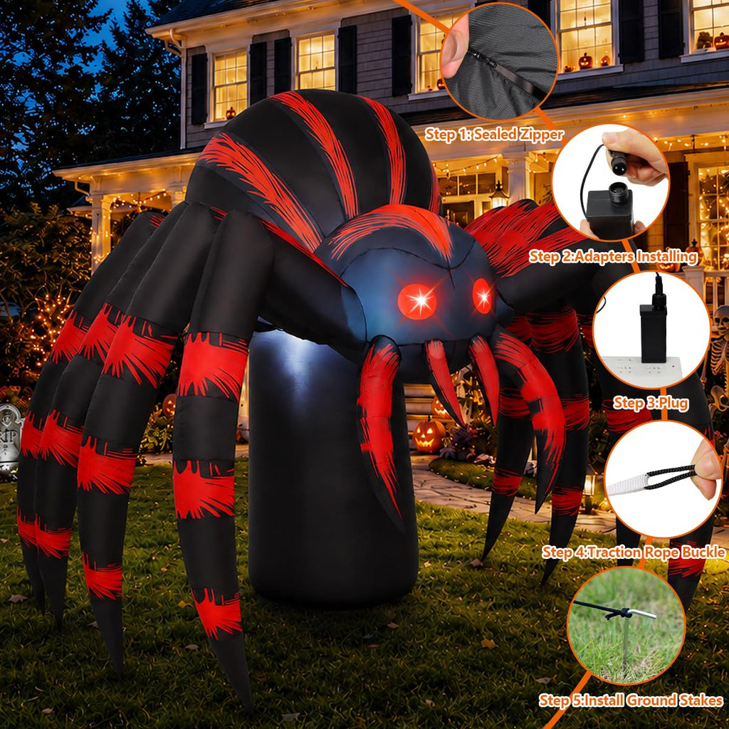 7FT Halloween Inflatables Yard Decor with LEDs A3372