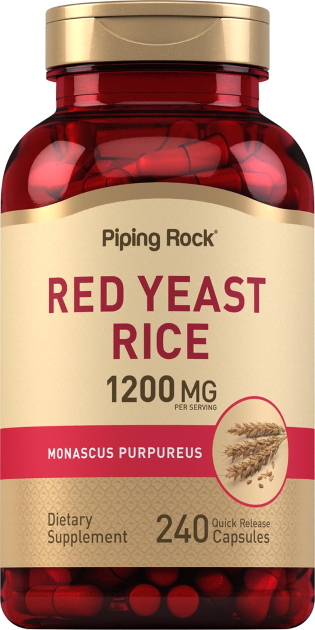 Red Yeast Rice 1200 mg 240 Capsules Q5608