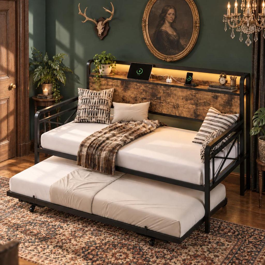 Twin Daybed with Pop Up Trundle O3082