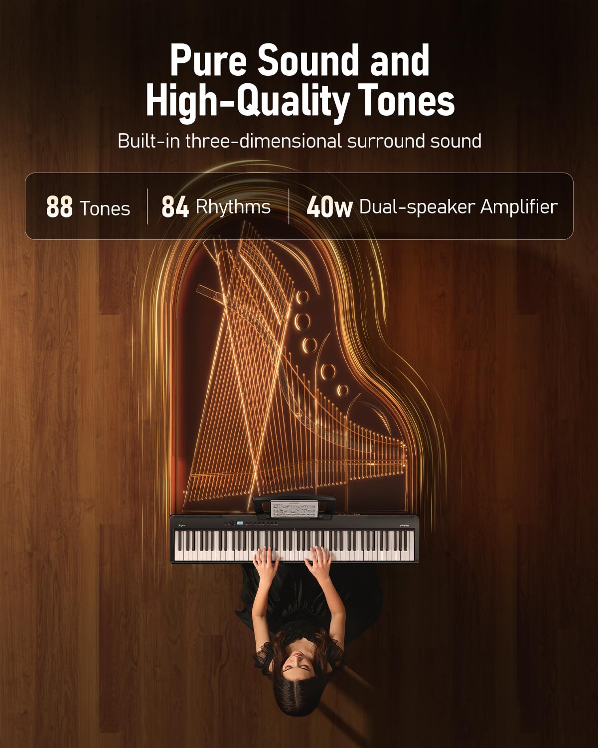 Folding 88-Key Weighted Digital Piano P1605