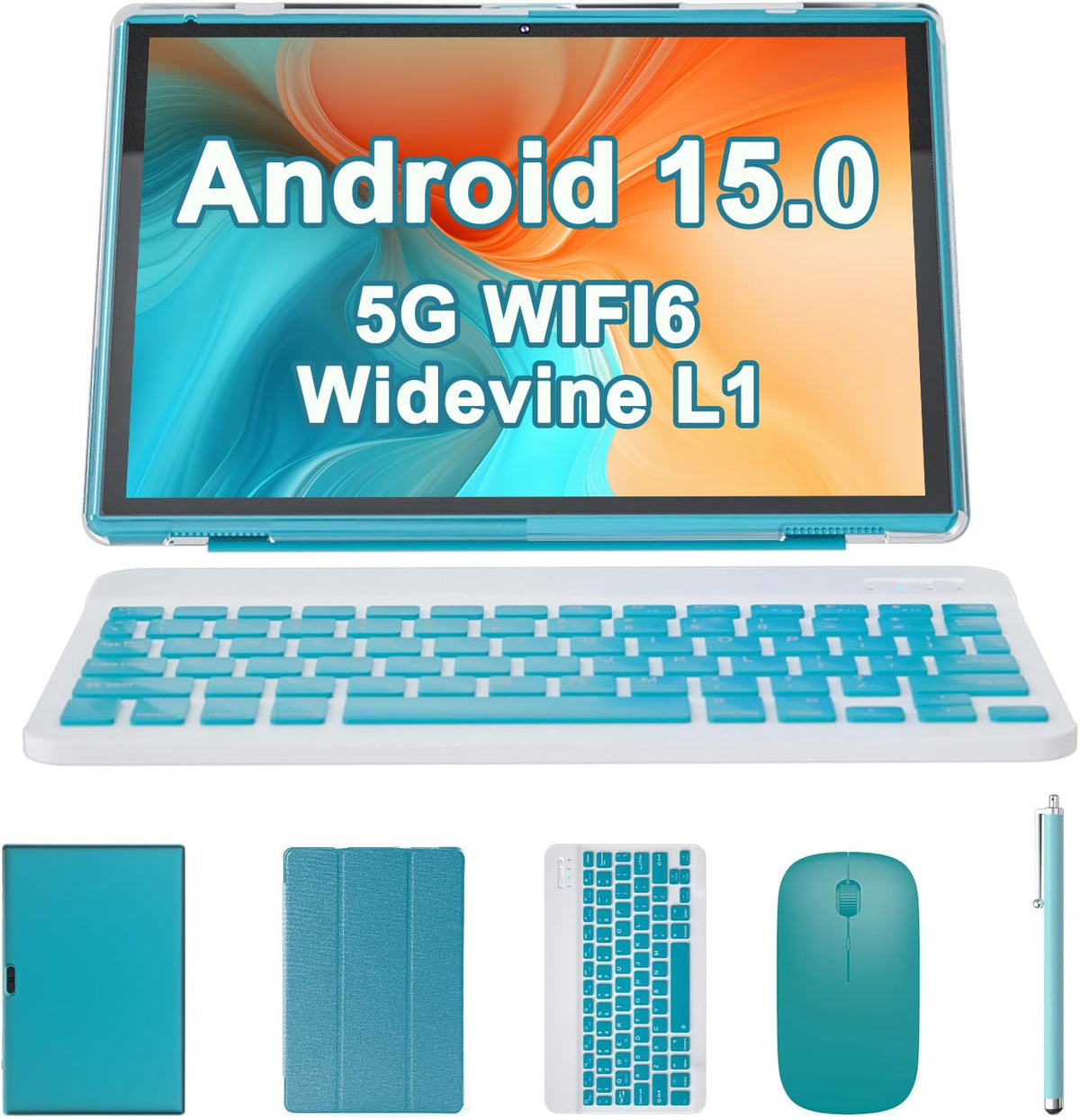 10 inch Android Tablet with Keyboard Case Mouse Stylus H294