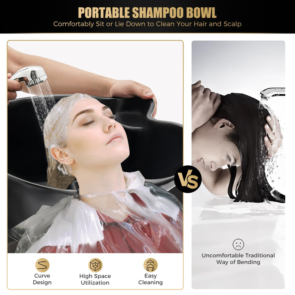 Portable Plastic Hair Washing Sink with Electric Pump T498990