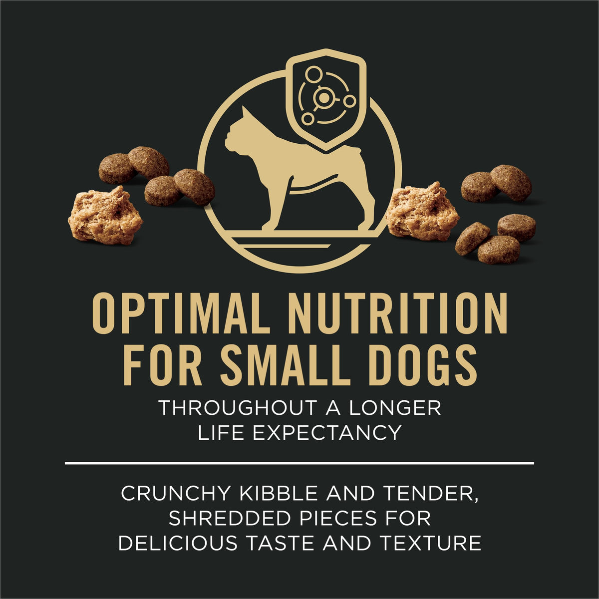 Small Breed Dry Dog Food Shredded Blend Beef 6 lb Bag A144400