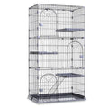 3/4-Tier Wire Cat Cage Playpen Kennel with Hammock D872790