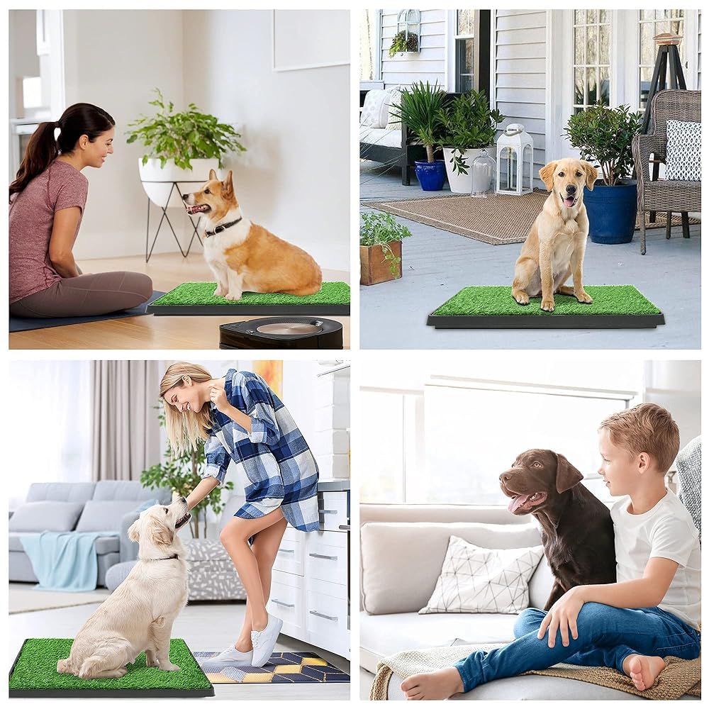Artificial Grass Dog Potty Pad with Tray 20x30 inch Y610
