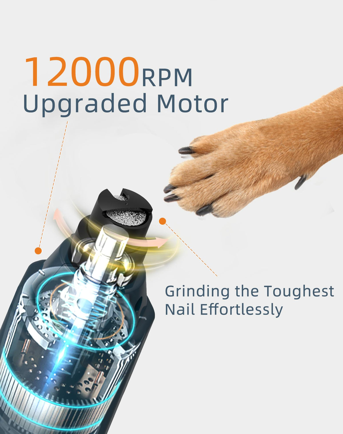 Dog Nail Grinder with 2 LED Lights R58417